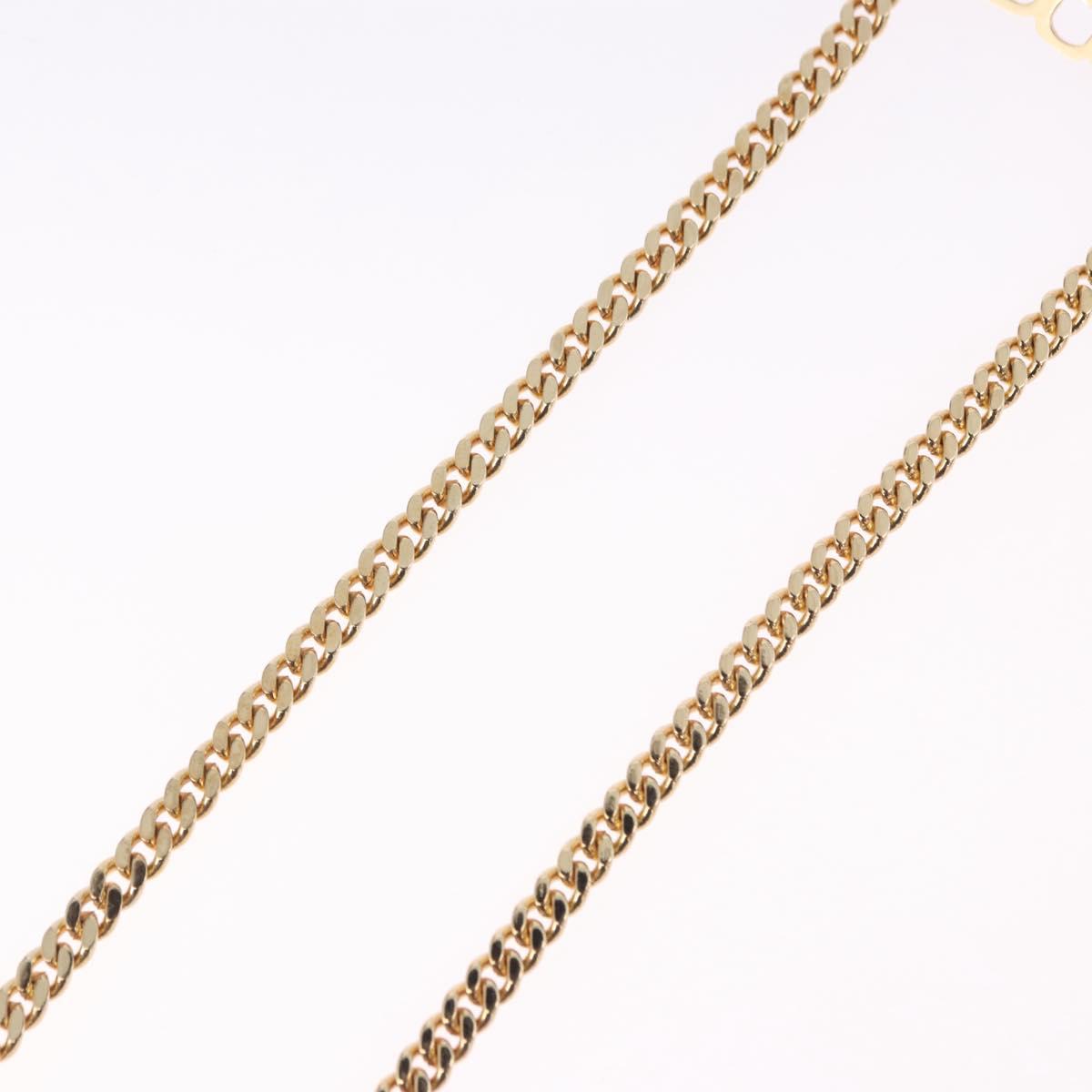 Christian Dior Choker Necklace metal Gold Tone Auth 192151M