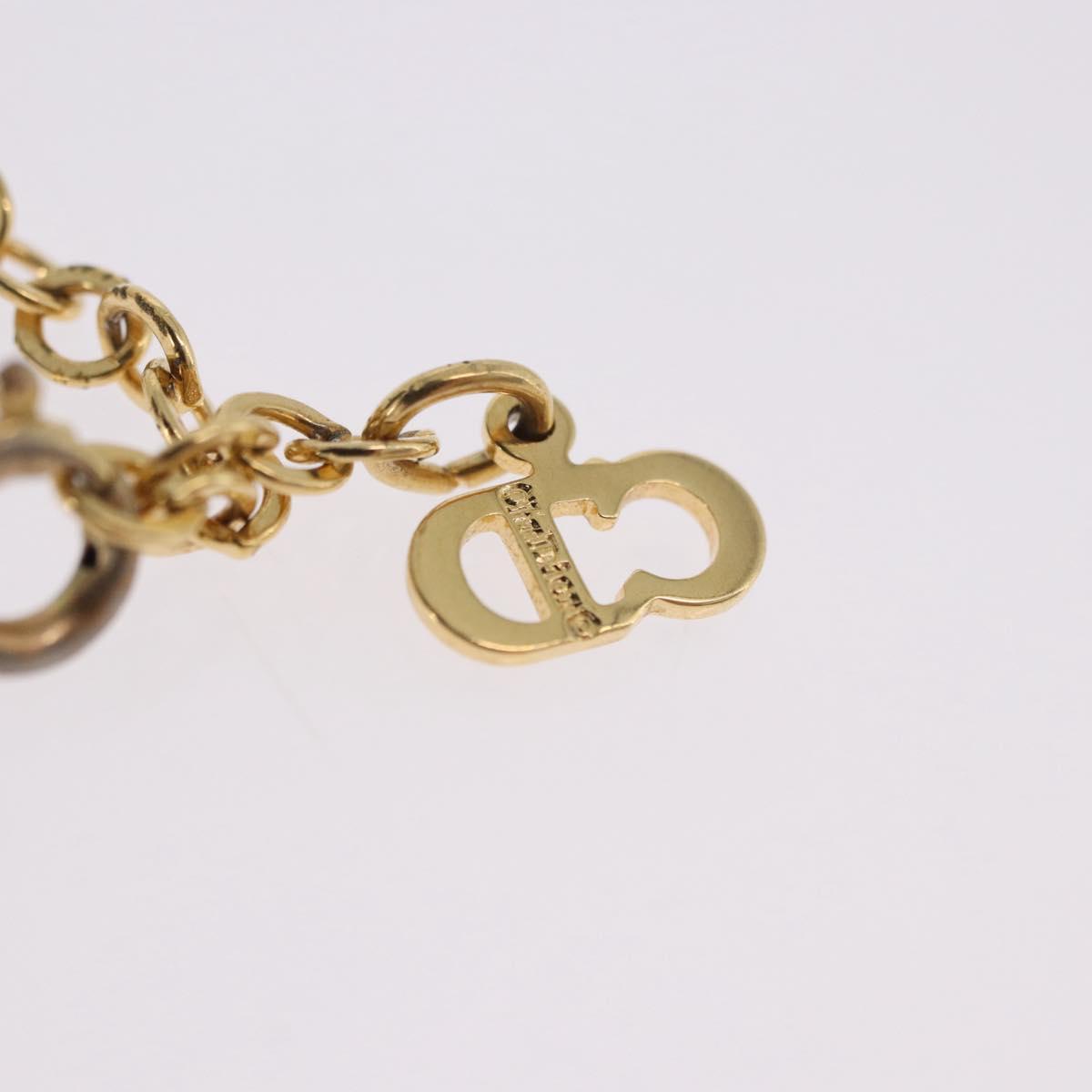 Christian Dior Necklace metal Gold Tone Auth 192156V