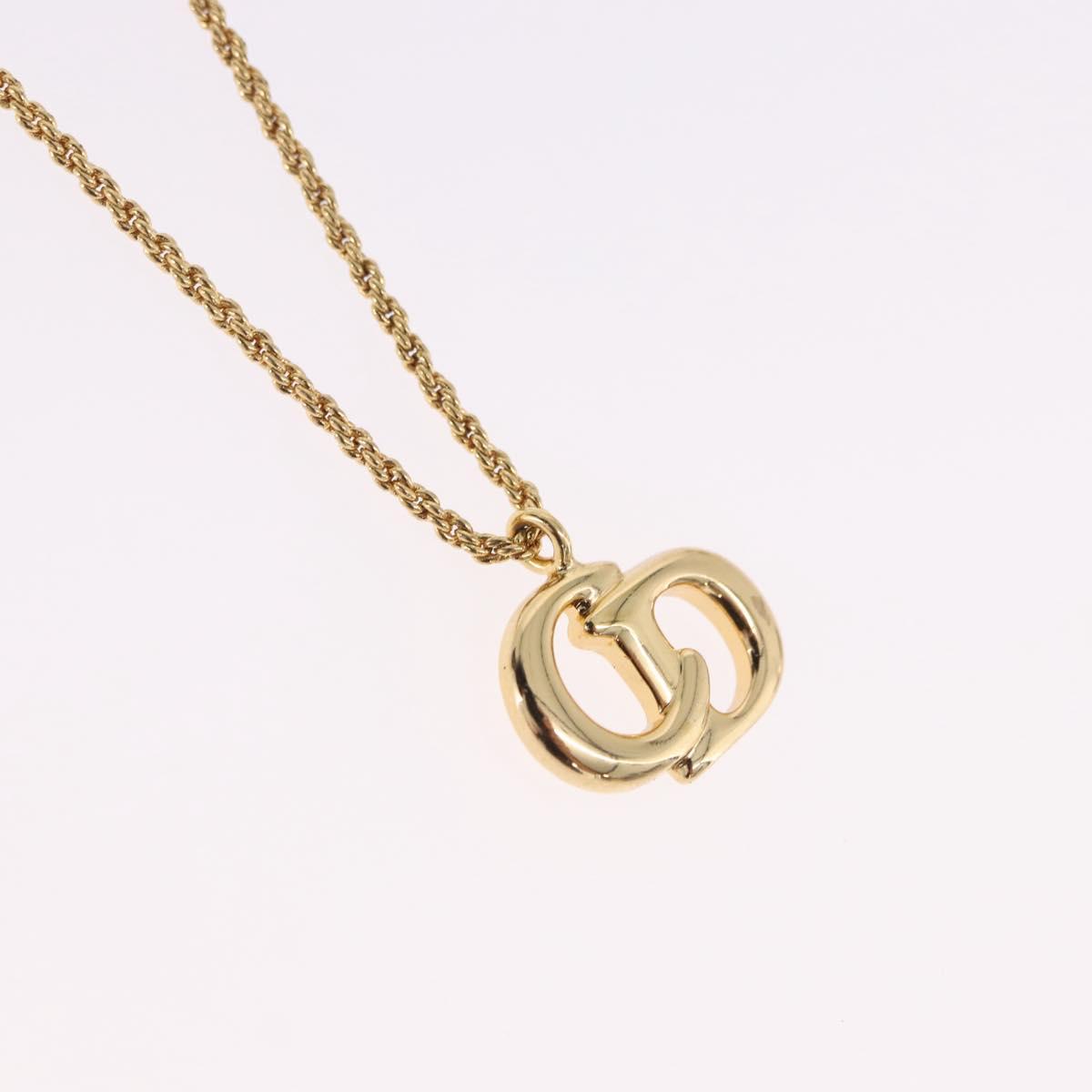 Christian Dior Necklace metal Gold Tone Auth 192156V