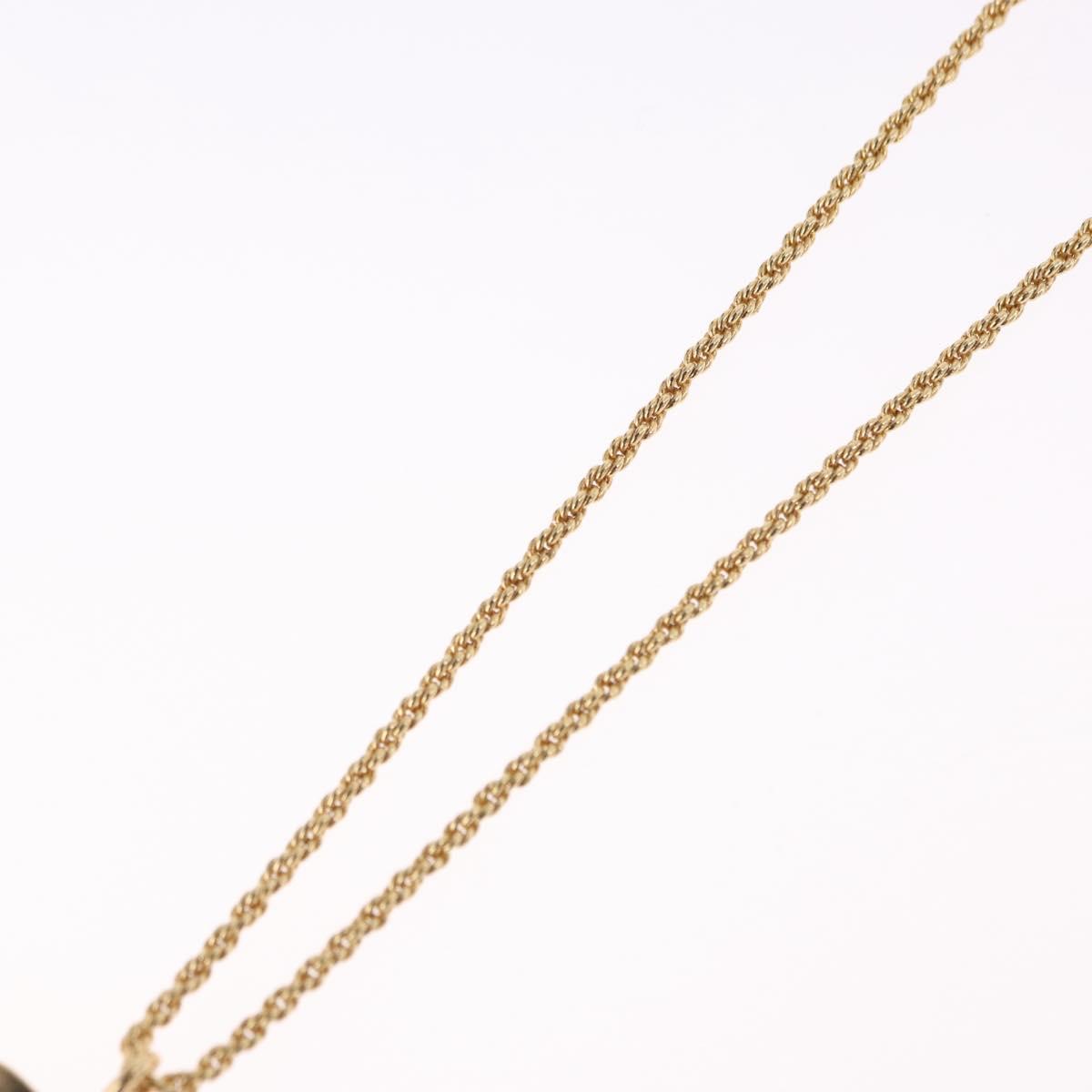 Christian Dior Necklace metal Gold Tone Auth 192162V