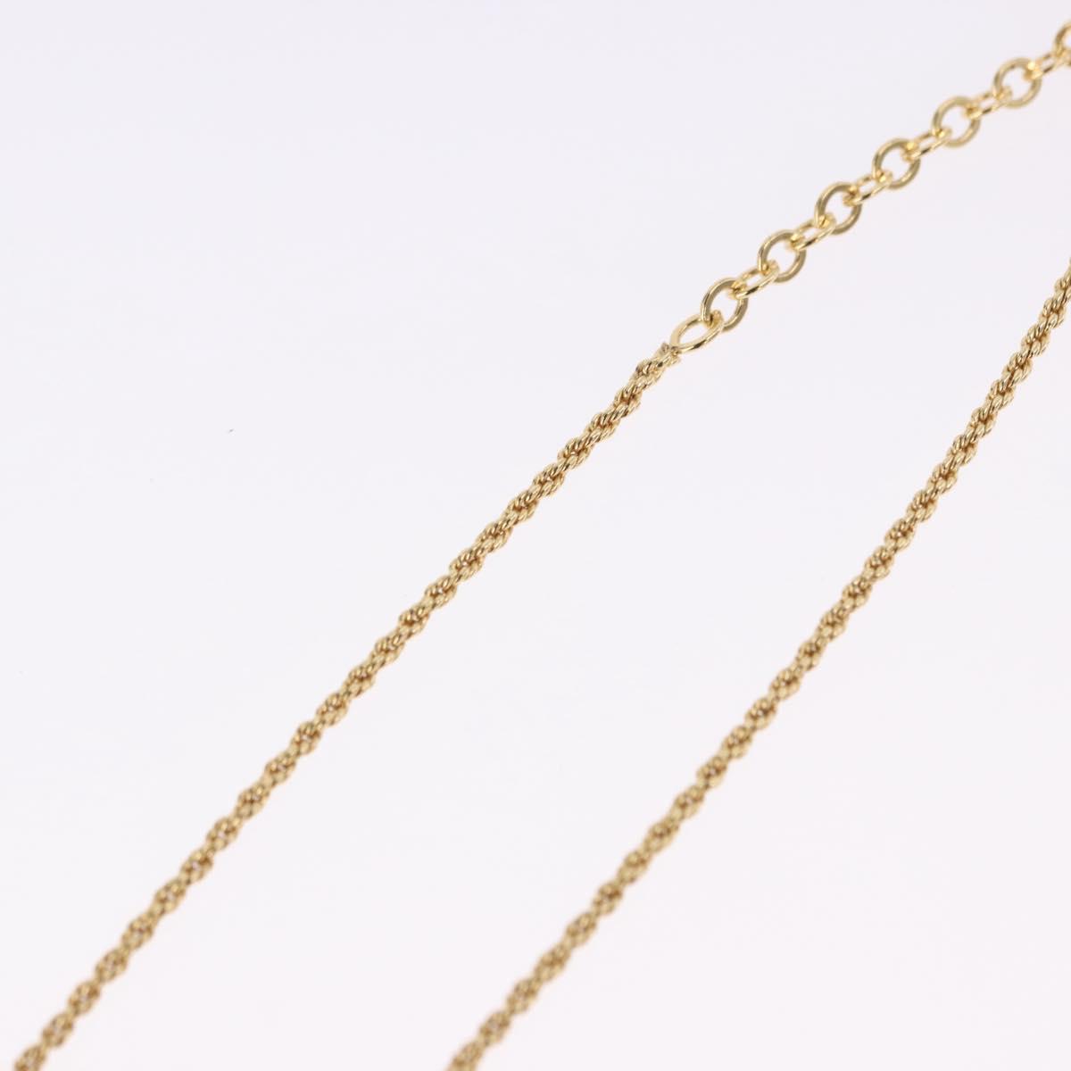 Christian Dior Necklace metal Gold Tone Auth 192162V