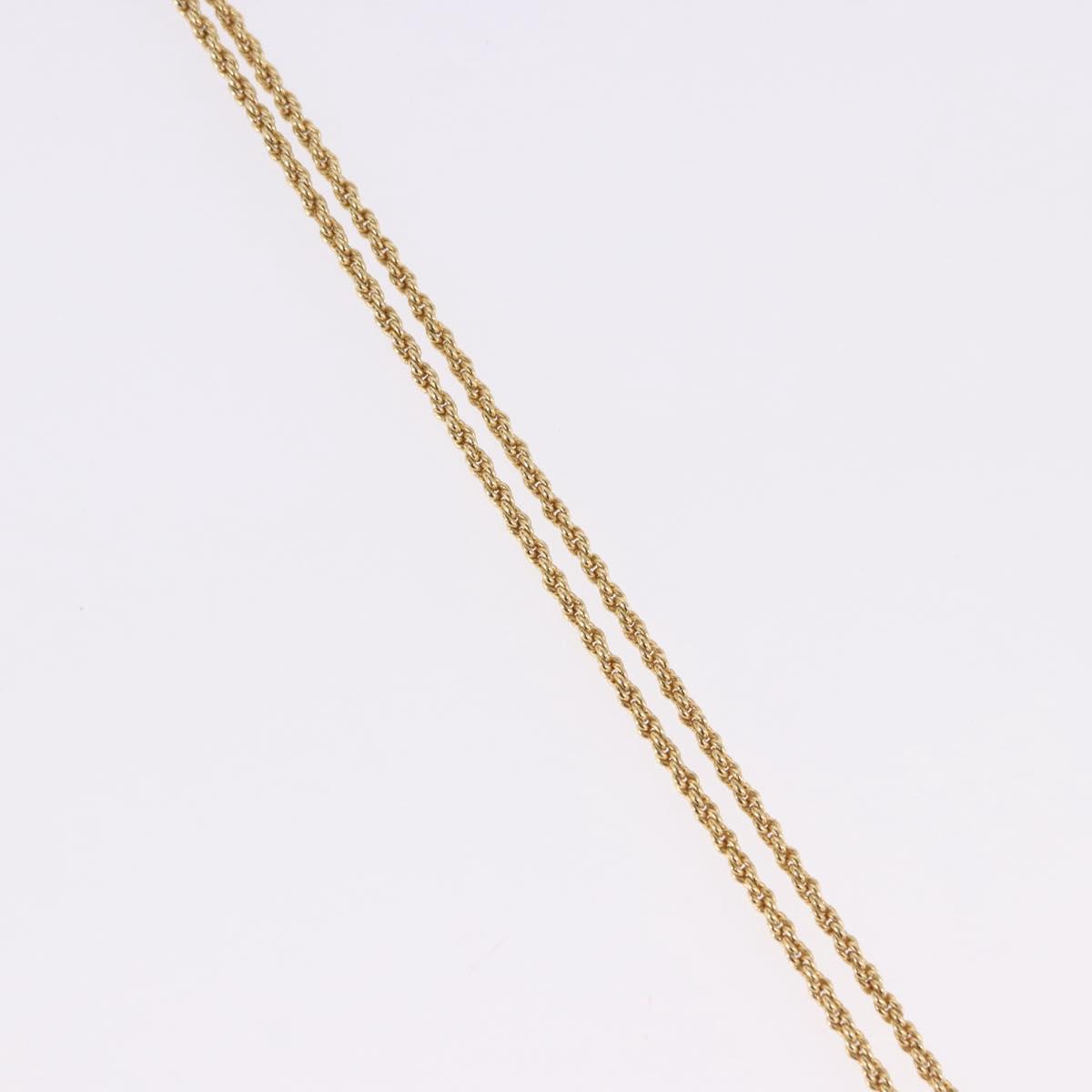 Christian Dior Necklace metal Gold Tone Auth 192162V