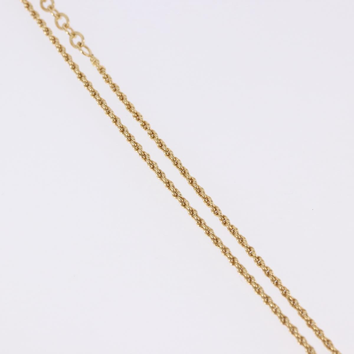 Christian Dior Necklace metal Gold Tone Auth 192162V
