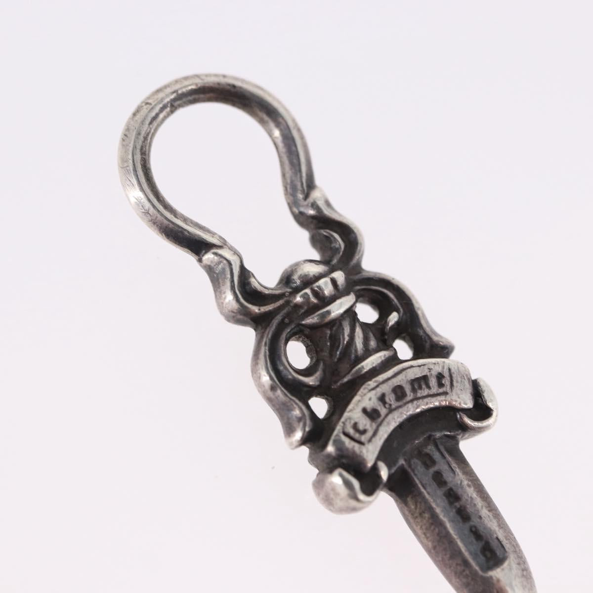 Chrome Hearts Dagger Charm Pendant Top Ag925 Silver Auth 192164M