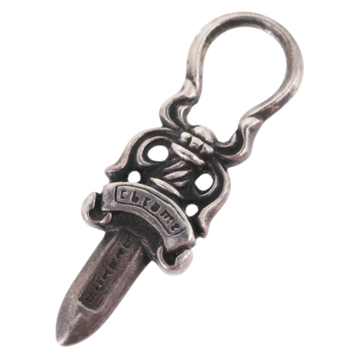 Chrome Hearts Dagger Charm Pendant Top Ag925 Silver Auth 192165M