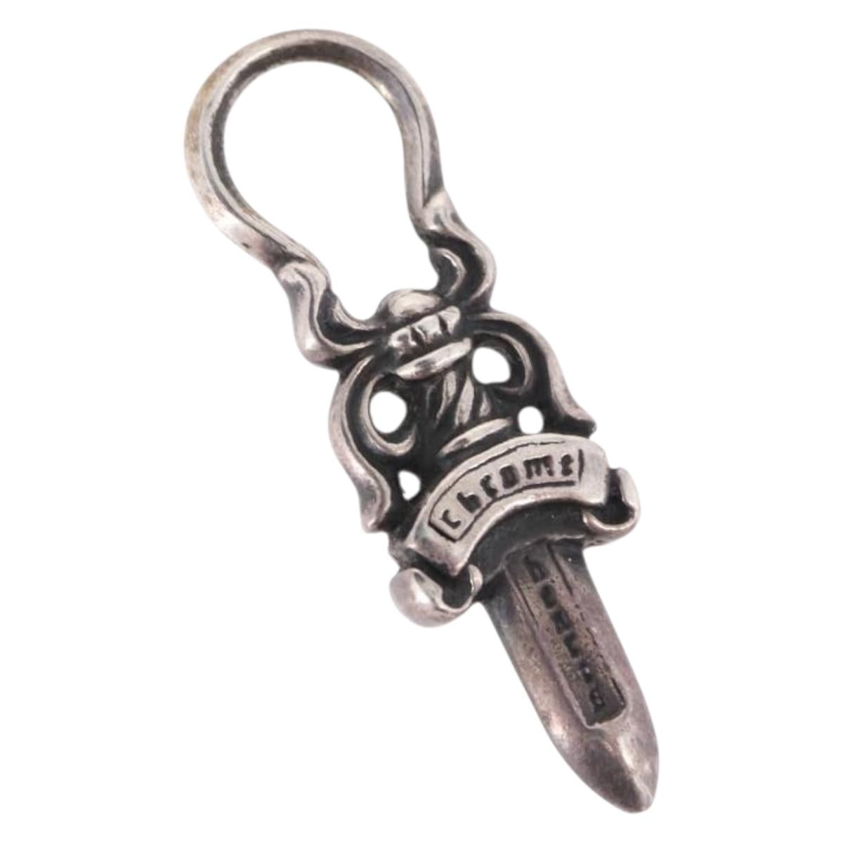 Chrome Hearts Dagger Charm Pendant Top Ag925 Silver Auth 192165M