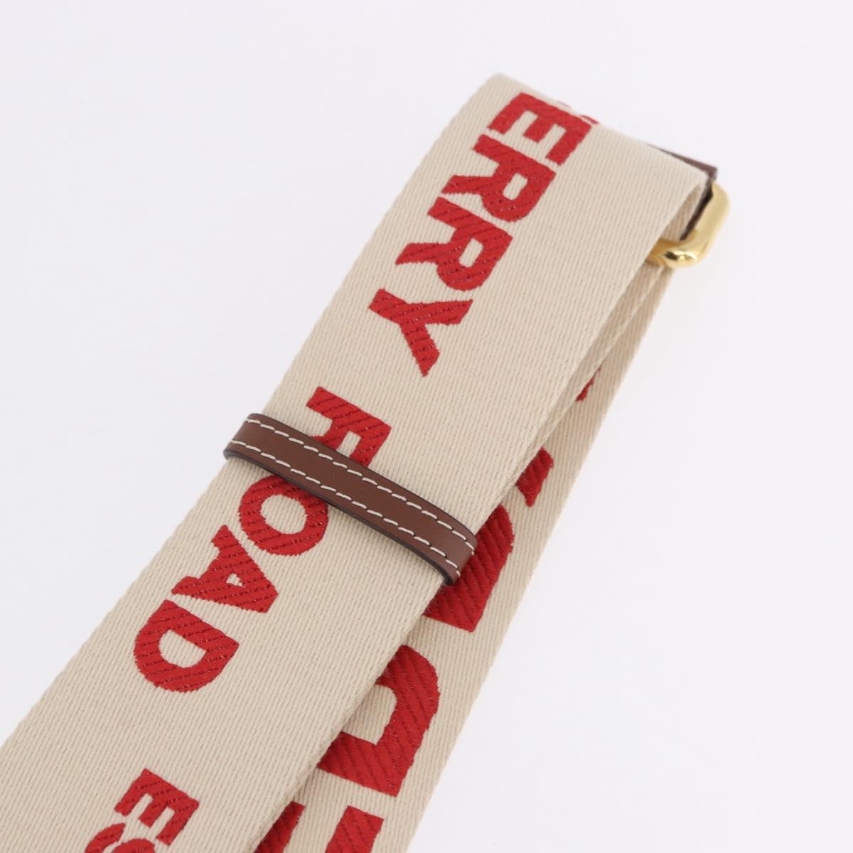 BURBERRY Shoulder Strap Canvas 36.2"" Beige Gold Auth 192166M