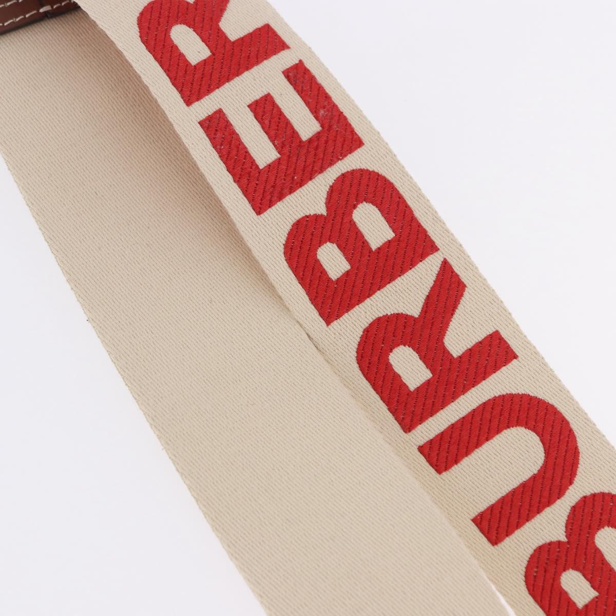 BURBERRY Shoulder Strap Canvas 36.2"" Beige Gold Auth 192166M