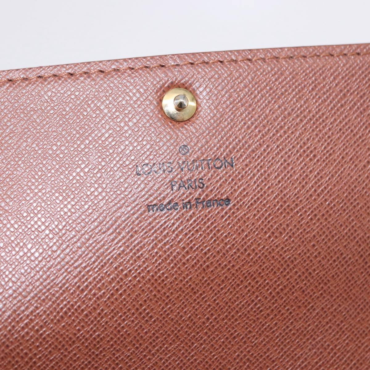 LOUIS VUITTON Monogram Portefeuille Sarah Long Wallet M61734 LV Auth 192167V