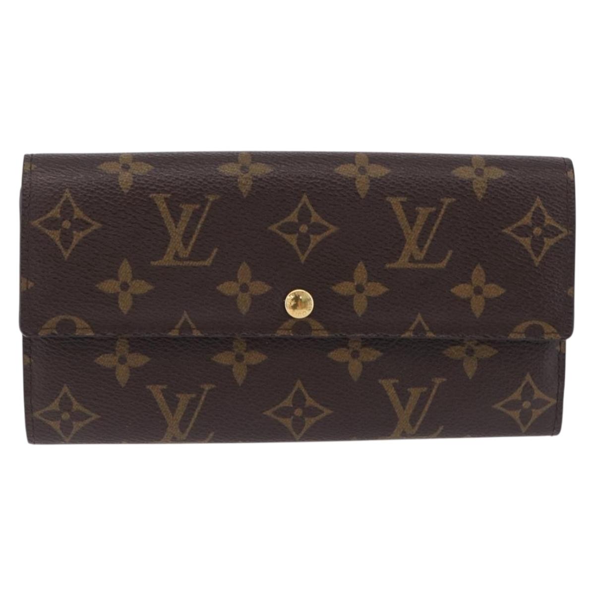 LOUIS VUITTON Monogram Portefeuille Sarah Long Wallet M61734 LV Auth 192167V