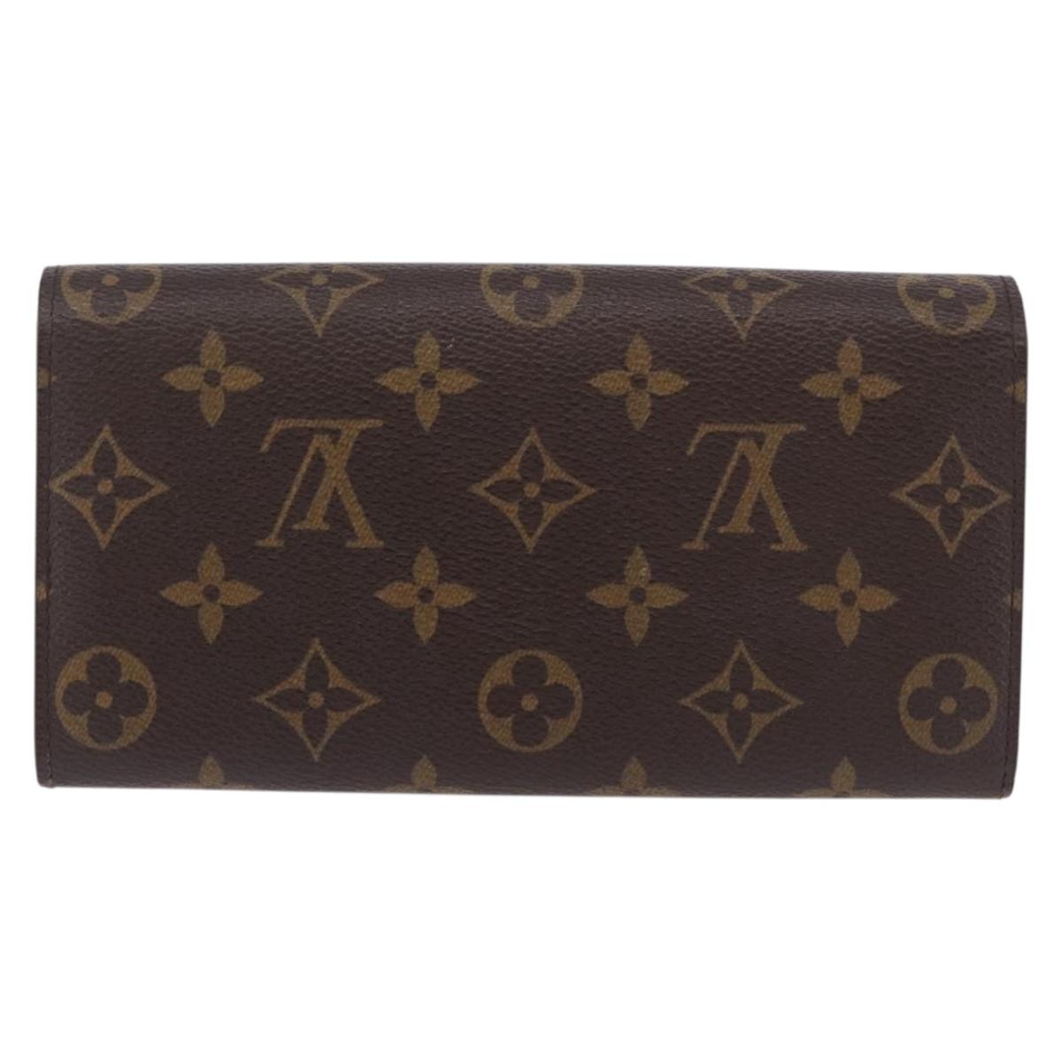 LOUIS VUITTON Monogram Portefeuille Sarah Long Wallet M61734 LV Auth 192167V