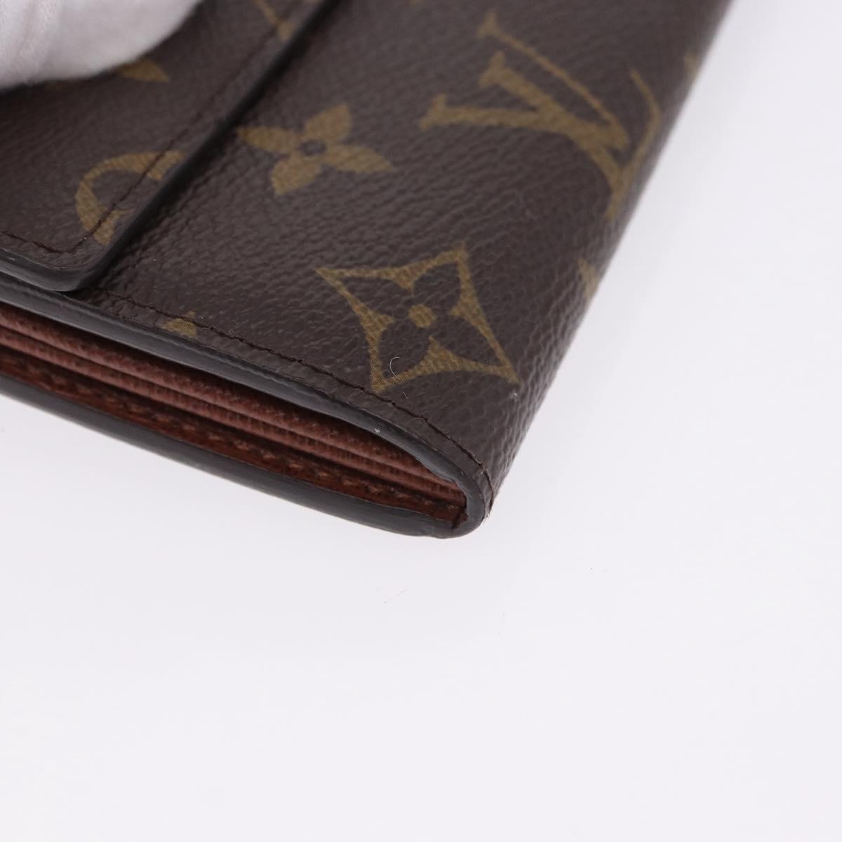 LOUIS VUITTON Monogram Portefeuille Sarah Long Wallet M61734 LV Auth 192167V