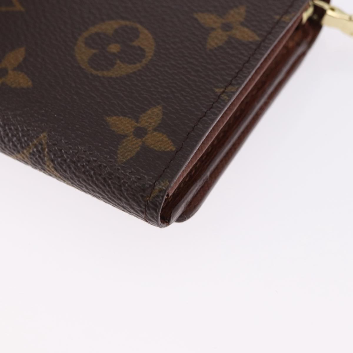 LOUIS VUITTON Monogram Porte Monnaie Billets Tresor Wallet M61730 Auth 192170A