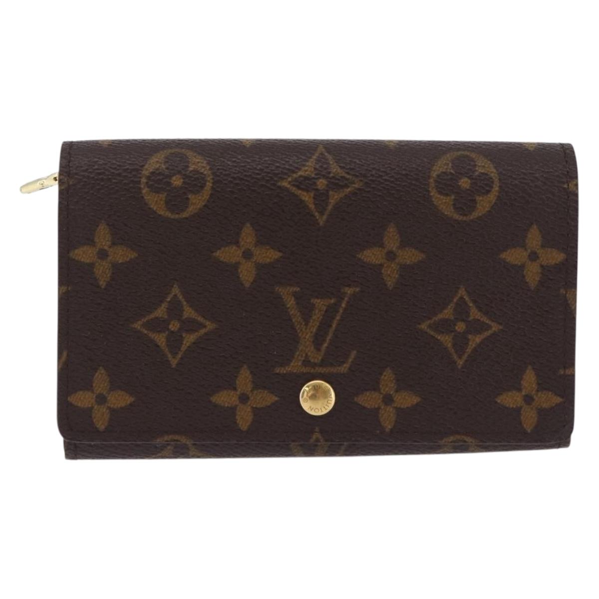 LOUIS VUITTON Monogram Porte Monnaie Billets Tresor Wallet M61730 Auth 192170A