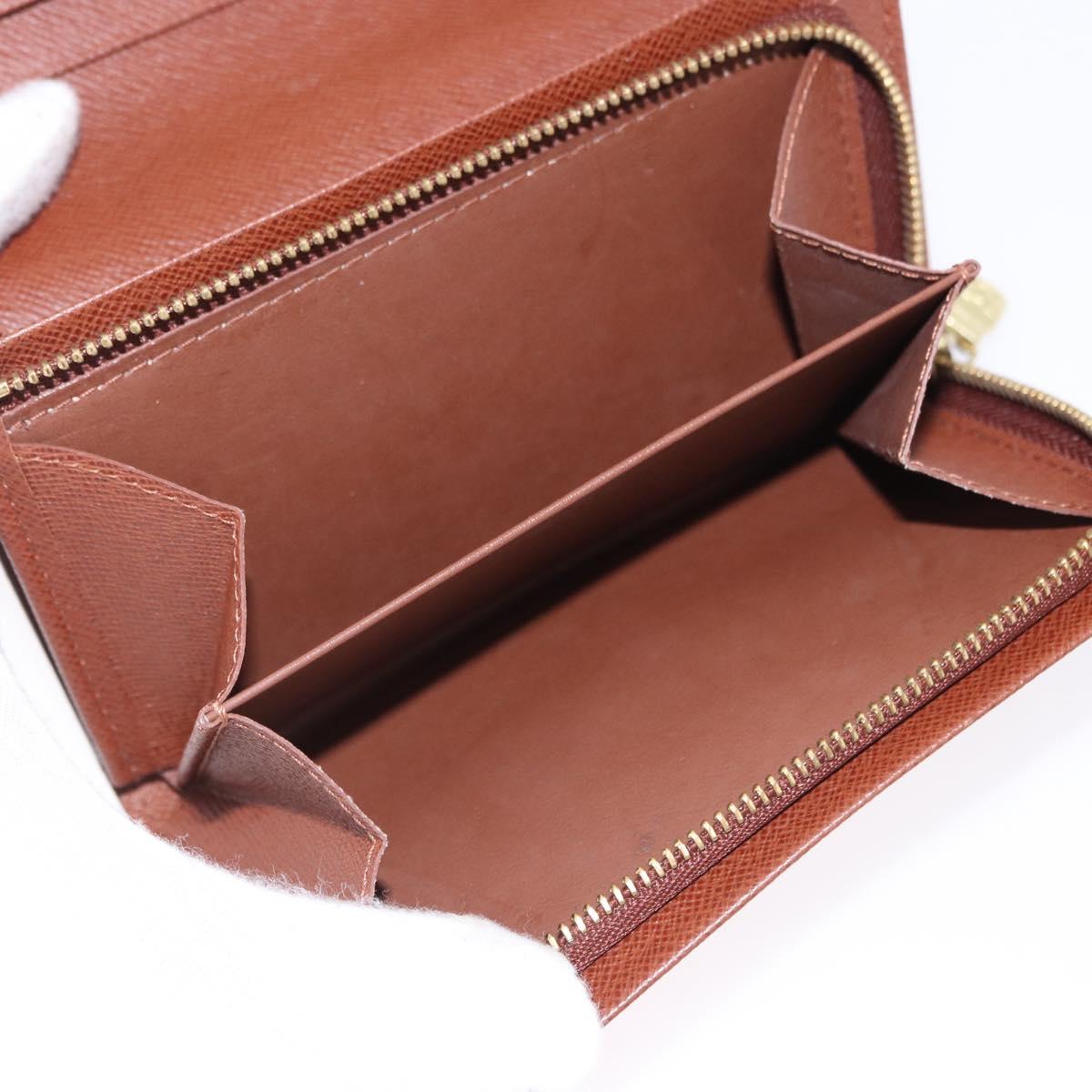 LOUIS VUITTON Monogram Porte Monnaie Billets Tresor Wallet M61730 Auth 192170A