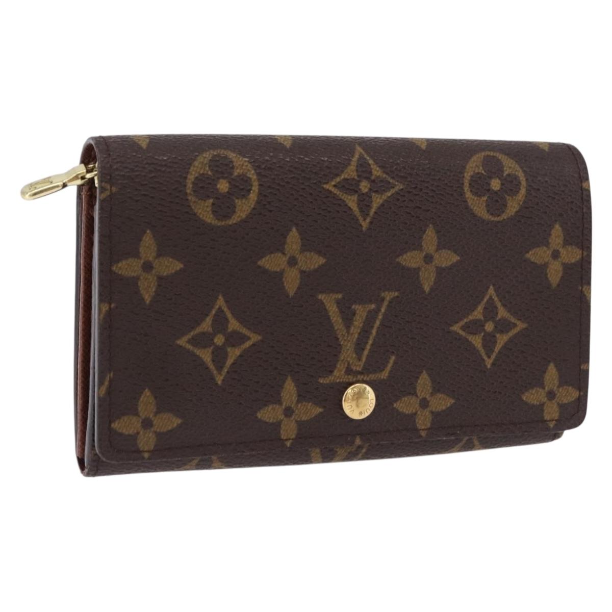 LOUIS VUITTON Monogram Porte Monnaie Billets Tresor Wallet M61730 Auth 192171A