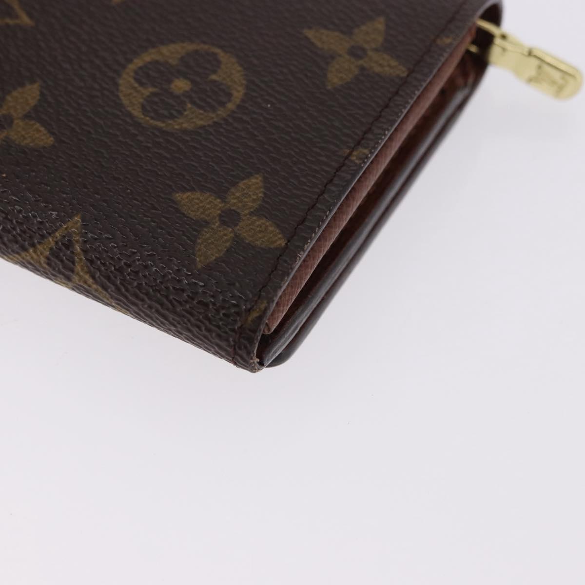 LOUIS VUITTON Monogram Porte Monnaie Billets Tresor Wallet M61730 Auth 192171A