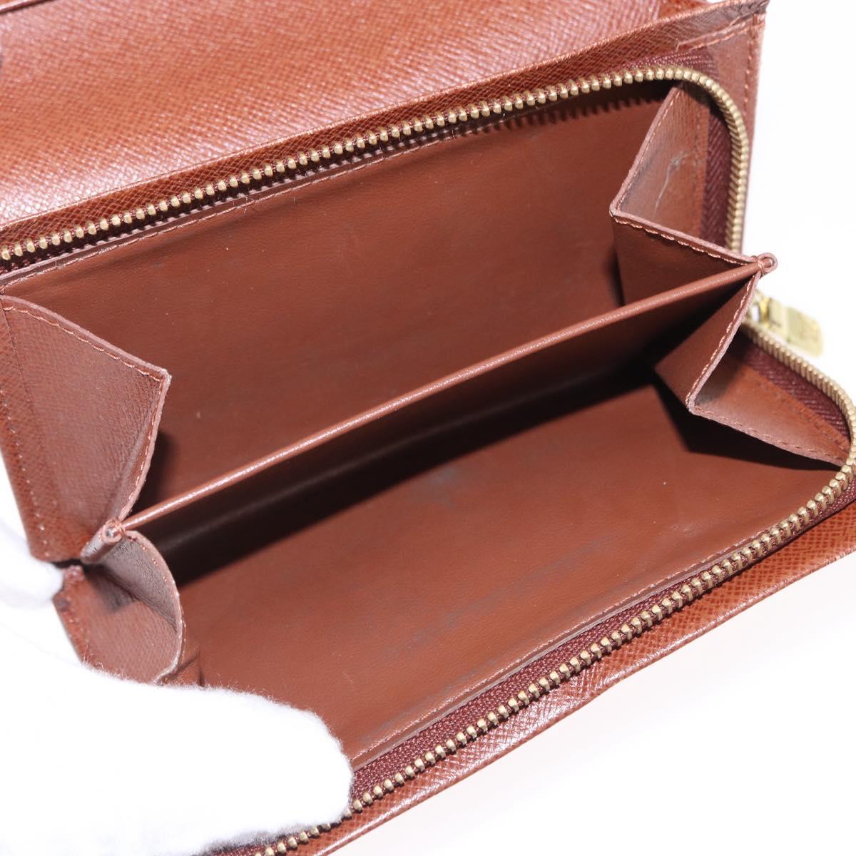 LOUIS VUITTON Monogram Porte Monnaie Billets Tresor Wallet M61730 Auth 192171A