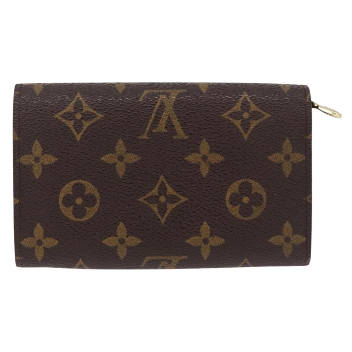 LOUIS VUITTON Monogram Porte Monnaie Billets Tresor Wallet M61730 Auth 192171A