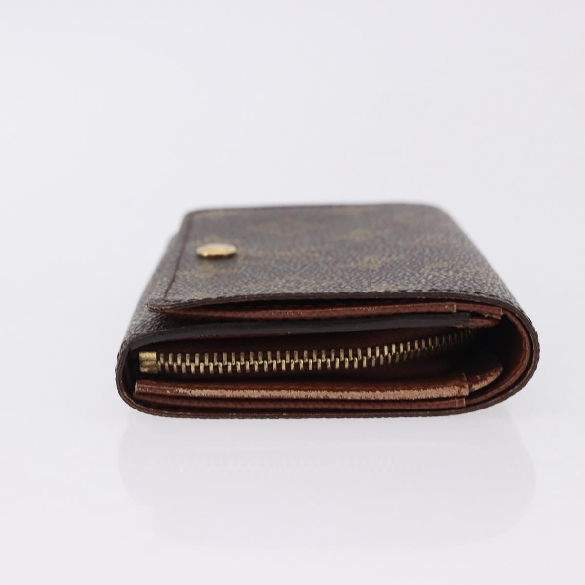 LOUIS VUITTON Monogram Porte Monnaie Billets Tresor Wallet M61730 Auth 192171A