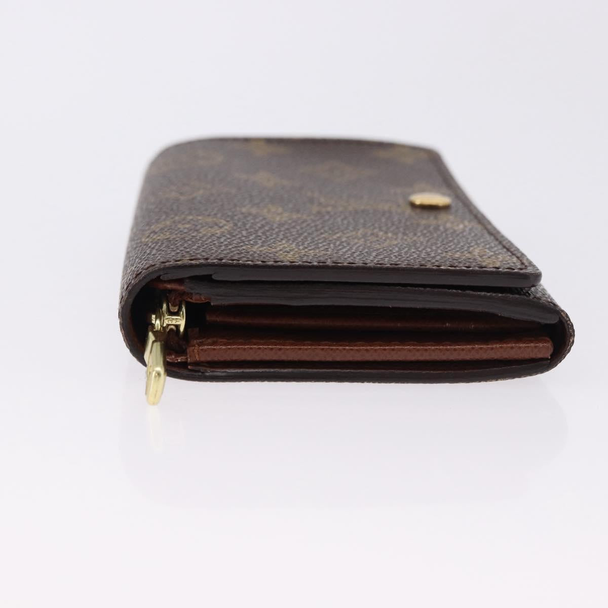 LOUIS VUITTON Monogram Porte Monnaie Billets Tresor Wallet M61730 Auth 192171A