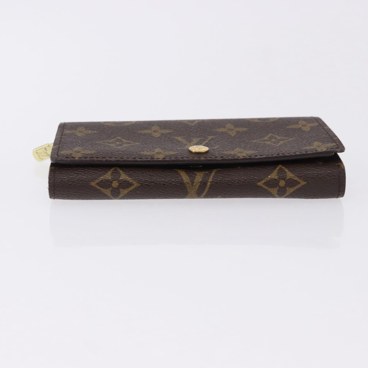LOUIS VUITTON Monogram Porte Monnaie Billets Tresor Wallet M61730 Auth 192171A