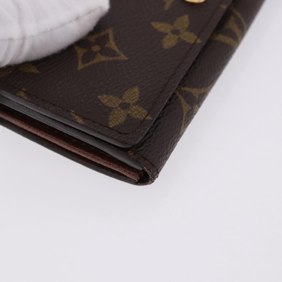 LOUIS VUITTON Monogram Porte Monnaie Billets Tresor Wallet M61730 Auth 192171A