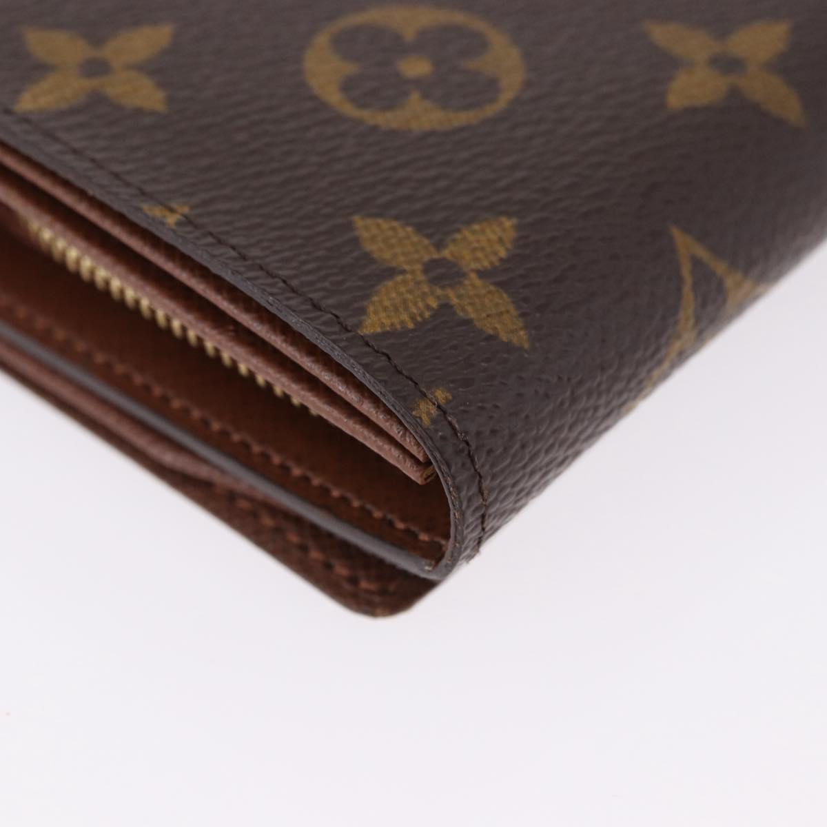 LOUIS VUITTON Monogram Porte Monnaie Billets Tresor Wallet M61730 Auth 192172V