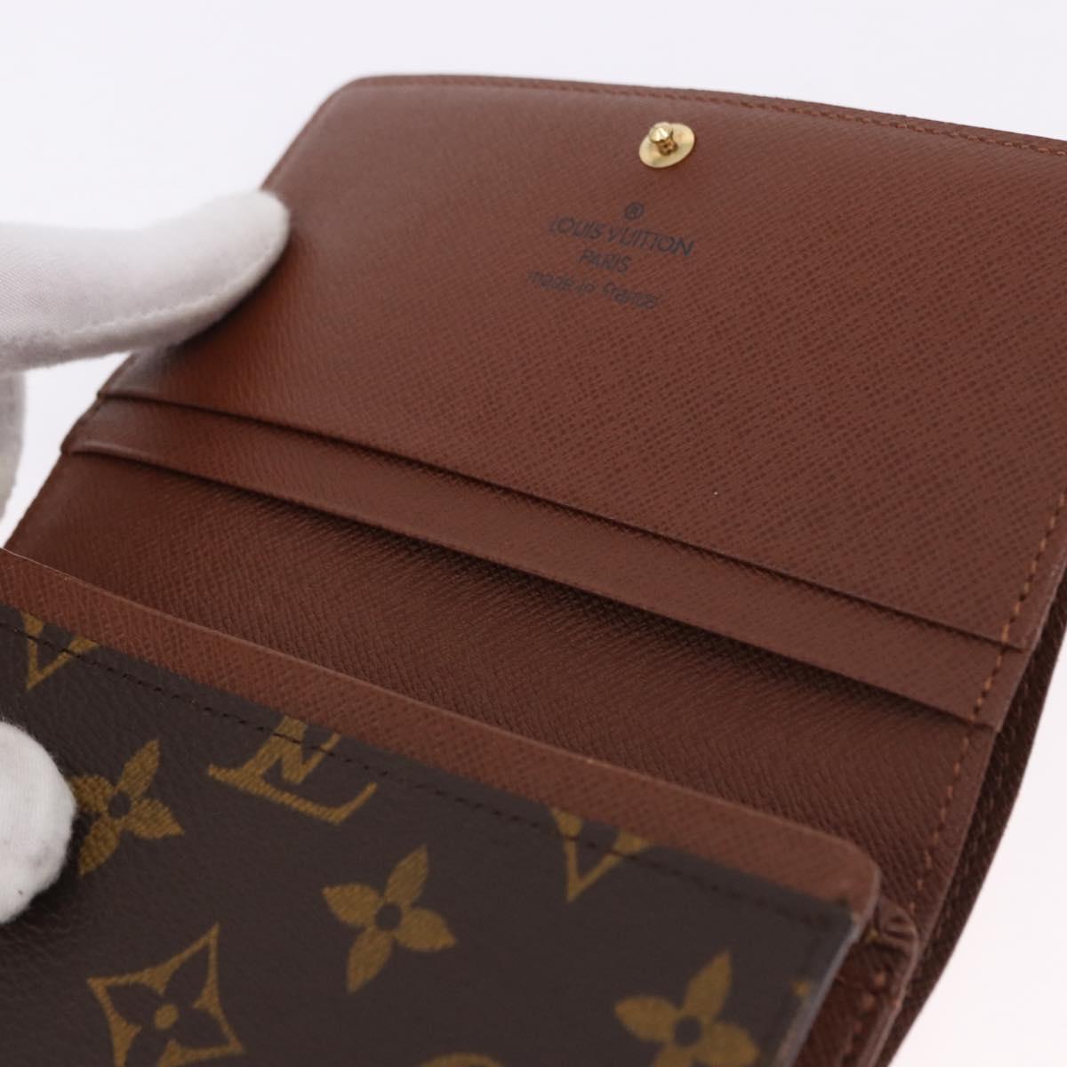 LOUIS VUITTON Monogram Porte Monnaie Billets Tresor Wallet M61730 Auth 192172V