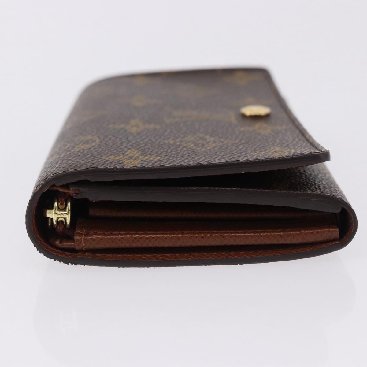 LOUIS VUITTON Monogram Porte Monnaie Billets Tresor Wallet M61730 Auth 192172V