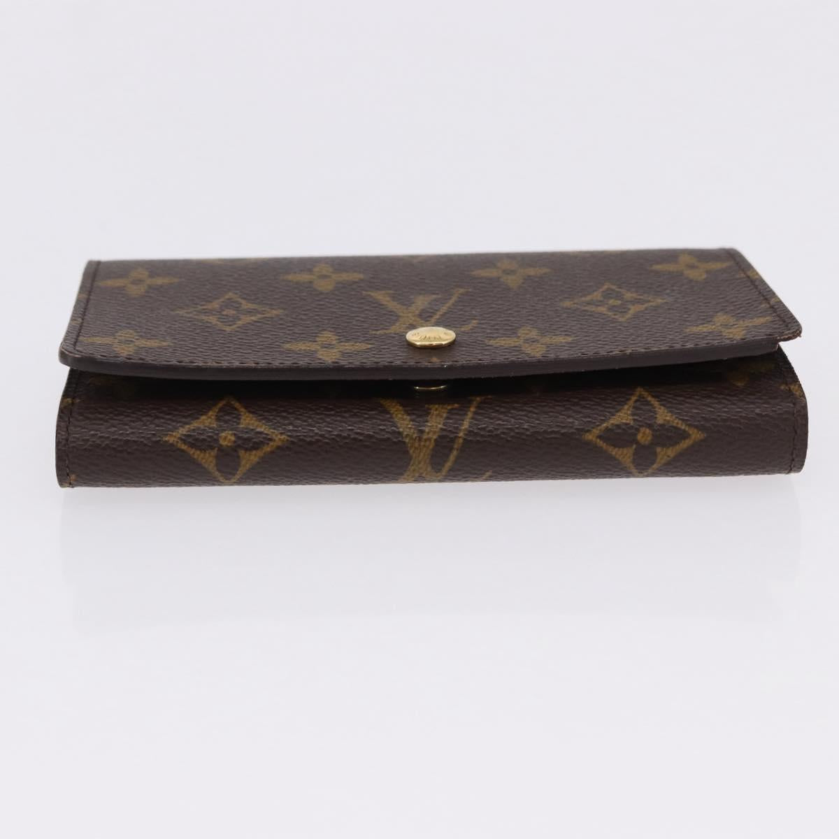 LOUIS VUITTON Monogram Porte Monnaie Billets Tresor Wallet M61730 Auth 192172V