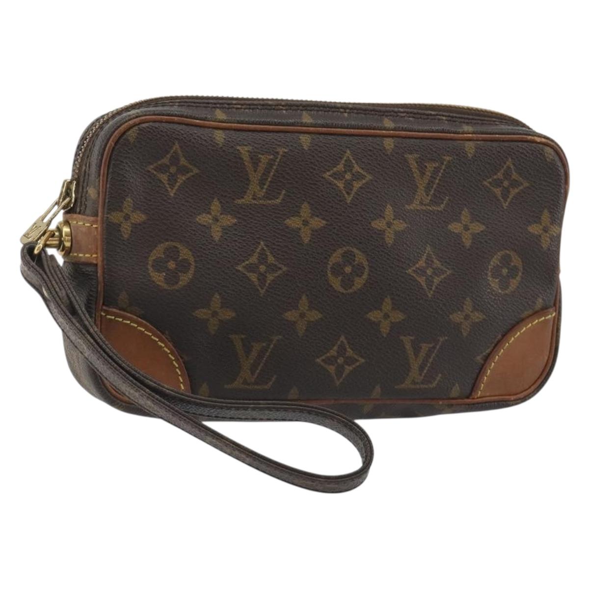 LOUIS VUITTON Monogram Marly Dragonne PM Clutch Bag M51827 LV Auth 192190
