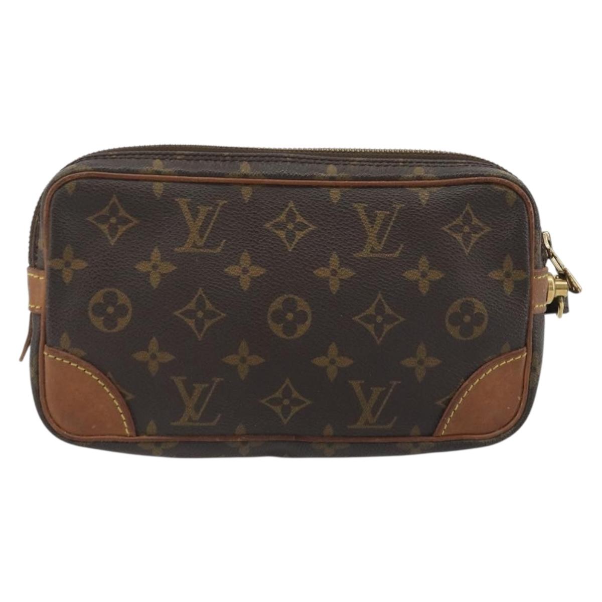 LOUIS VUITTON Monogram Marly Dragonne PM Clutch Bag M51827 LV Auth 192190