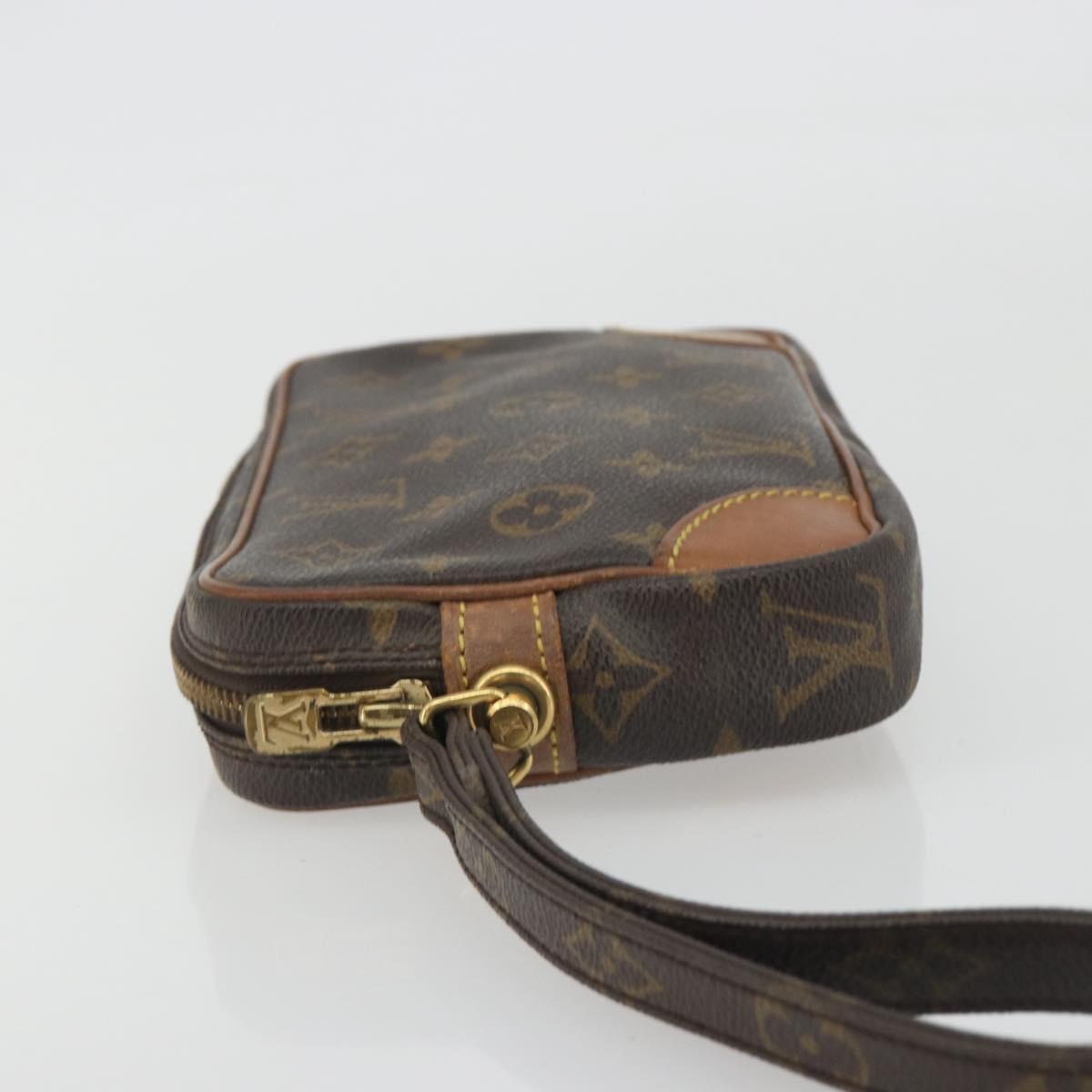 LOUIS VUITTON Monogram Marly Dragonne PM Clutch Bag M51827 LV Auth 192190