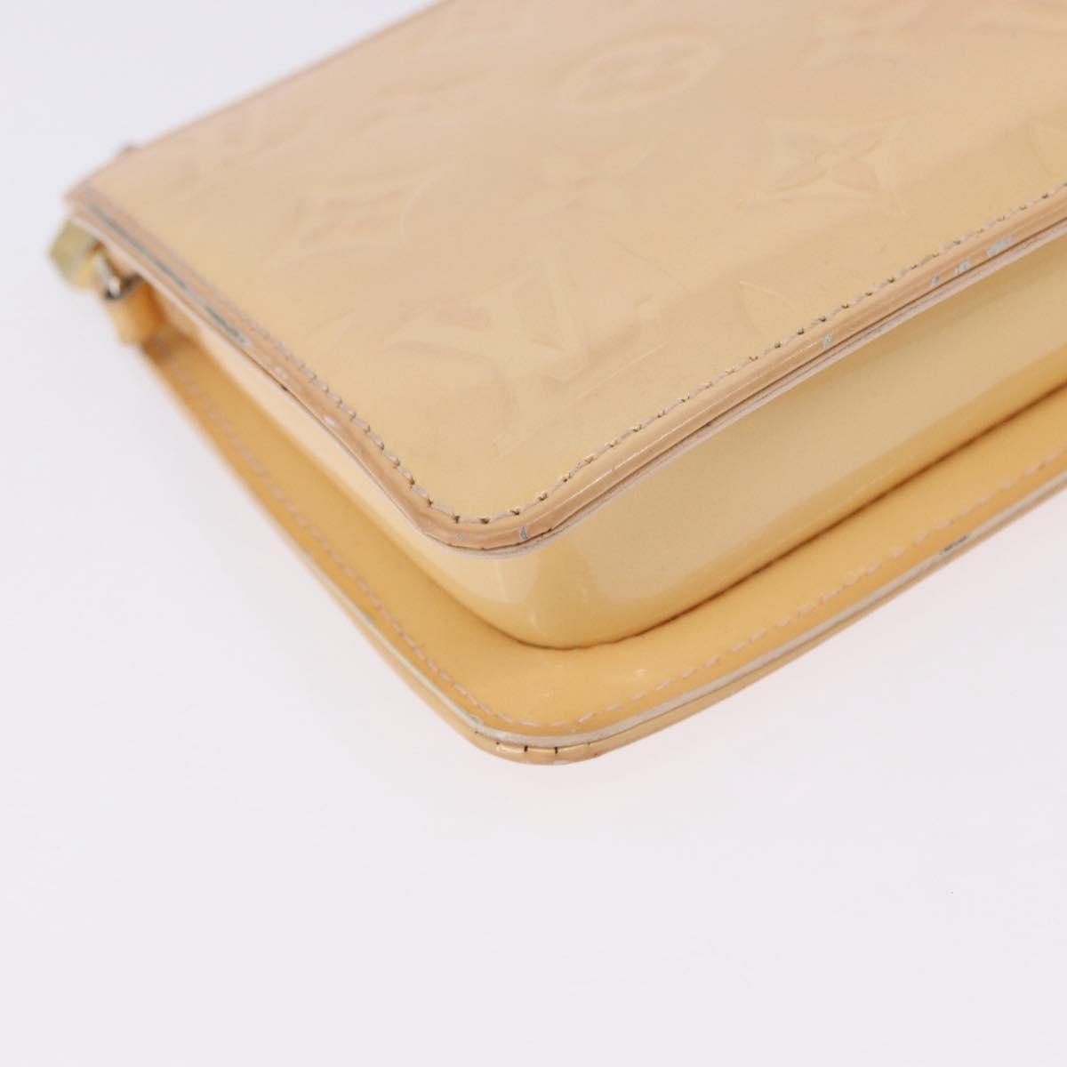 LOUIS VUITTON Vernis Lexington Pouch Marshmallow Pink M91057 LV Auth 192204