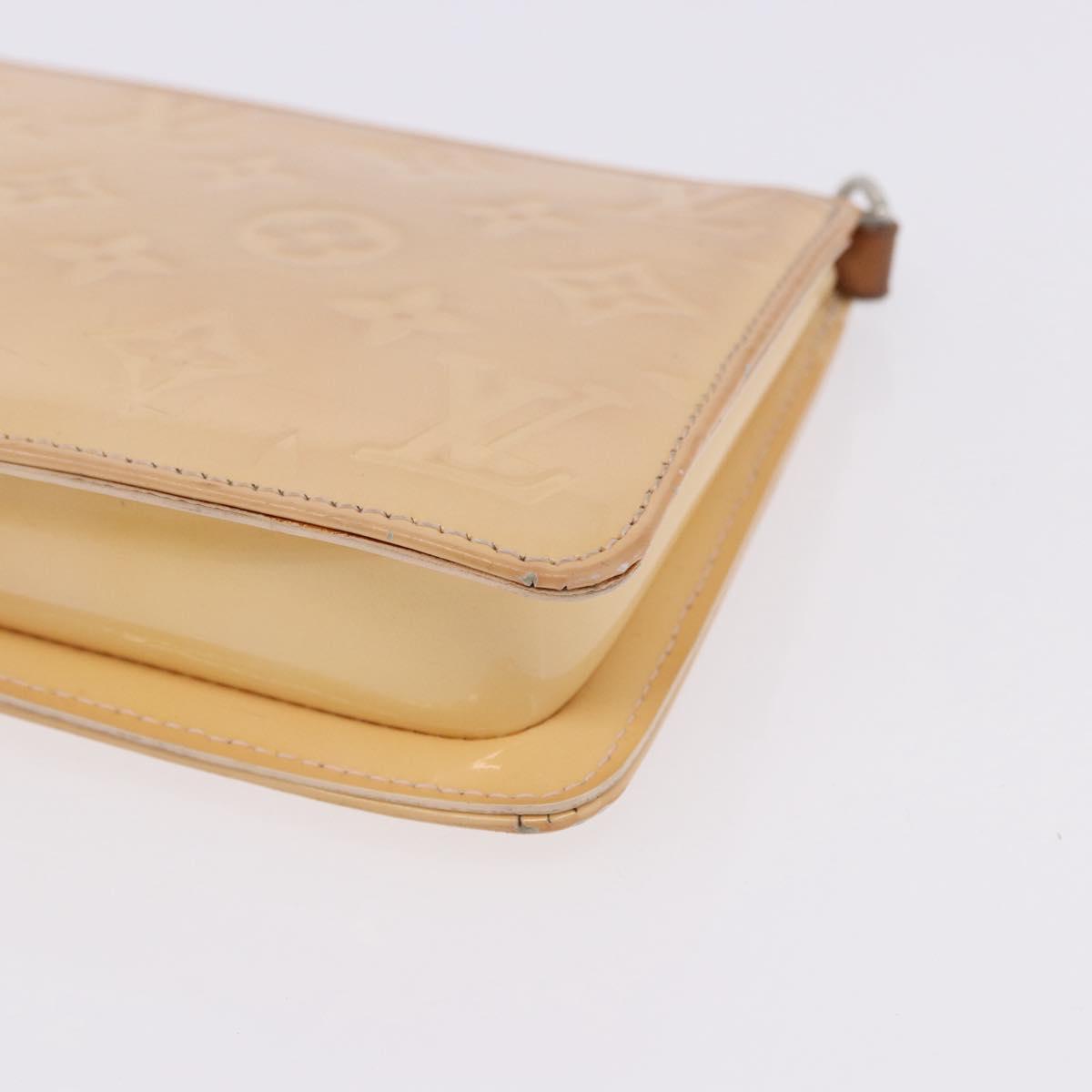LOUIS VUITTON Vernis Lexington Pouch Marshmallow Pink M91057 LV Auth 192204