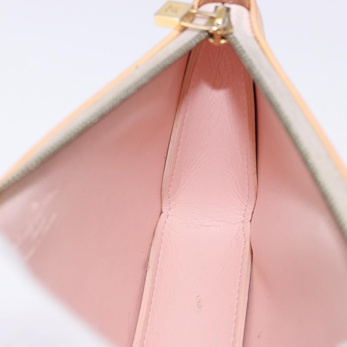 LOUIS VUITTON Vernis Lexington Pouch Marshmallow Pink M91057 LV Auth 192204