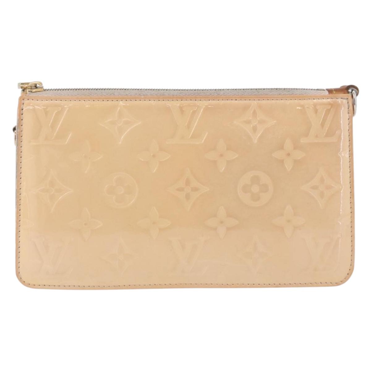 LOUIS VUITTON Vernis Lexington Pouch Marshmallow Pink M91057 LV Auth 192204
