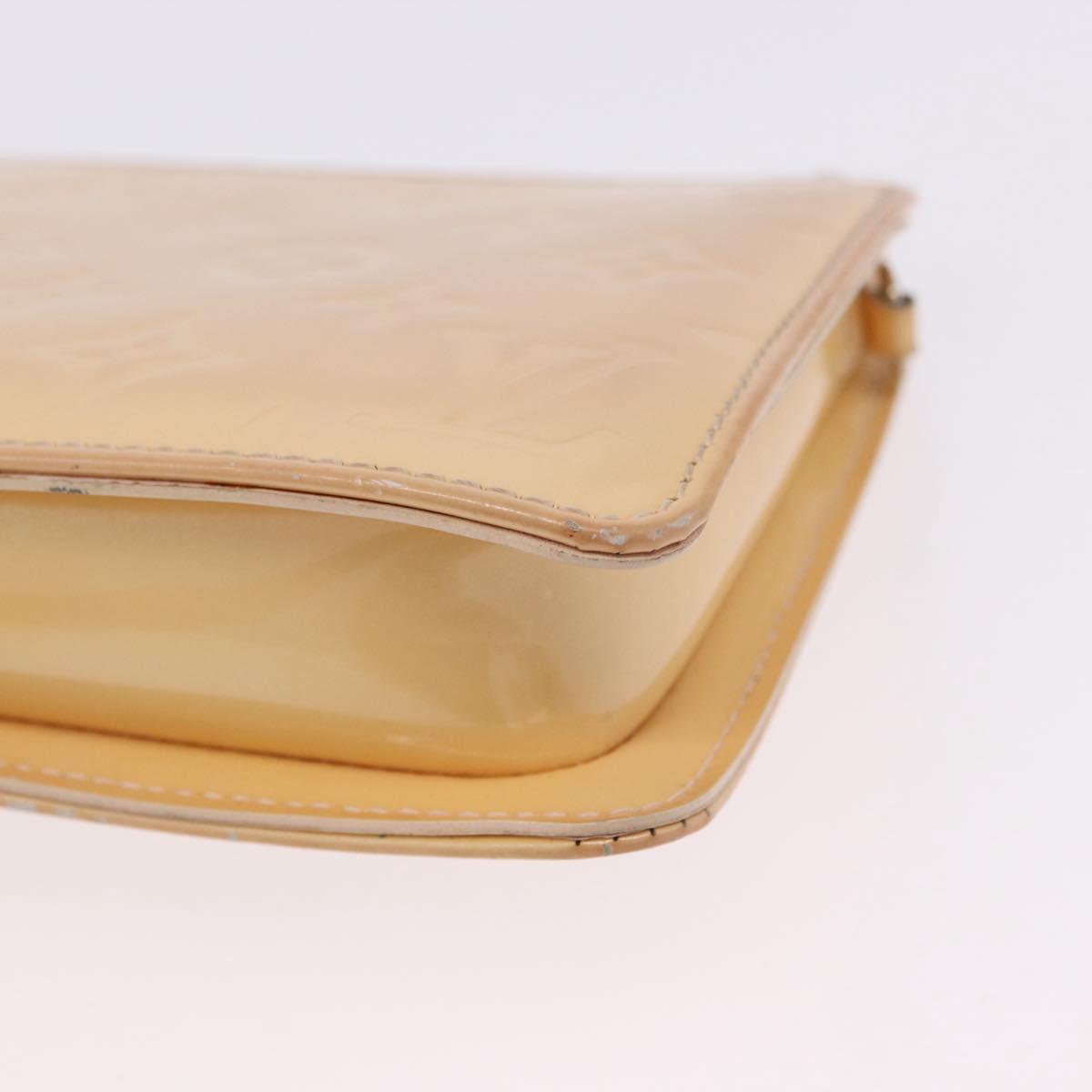 LOUIS VUITTON Vernis Lexington Pouch Marshmallow Pink M91057 LV Auth 192204