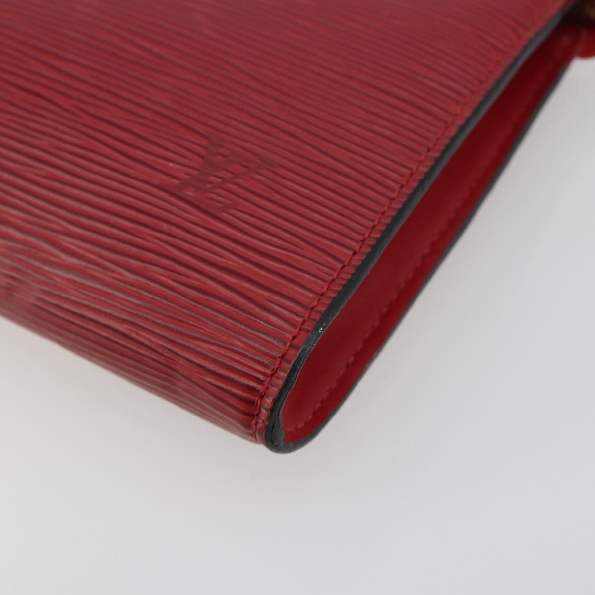 LOUIS VUITTON Epi Pochette Accessoires Pouch Red M52947 LV Auth 192205A