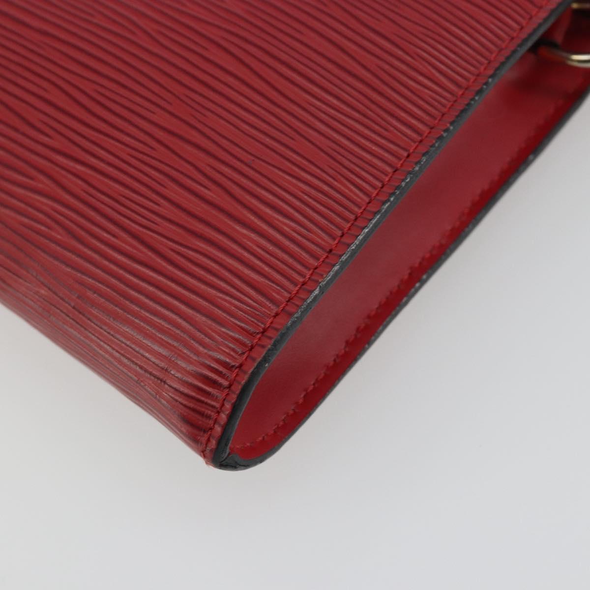 LOUIS VUITTON Epi Pochette Accessoires Pouch Red M52947 LV Auth 192205A