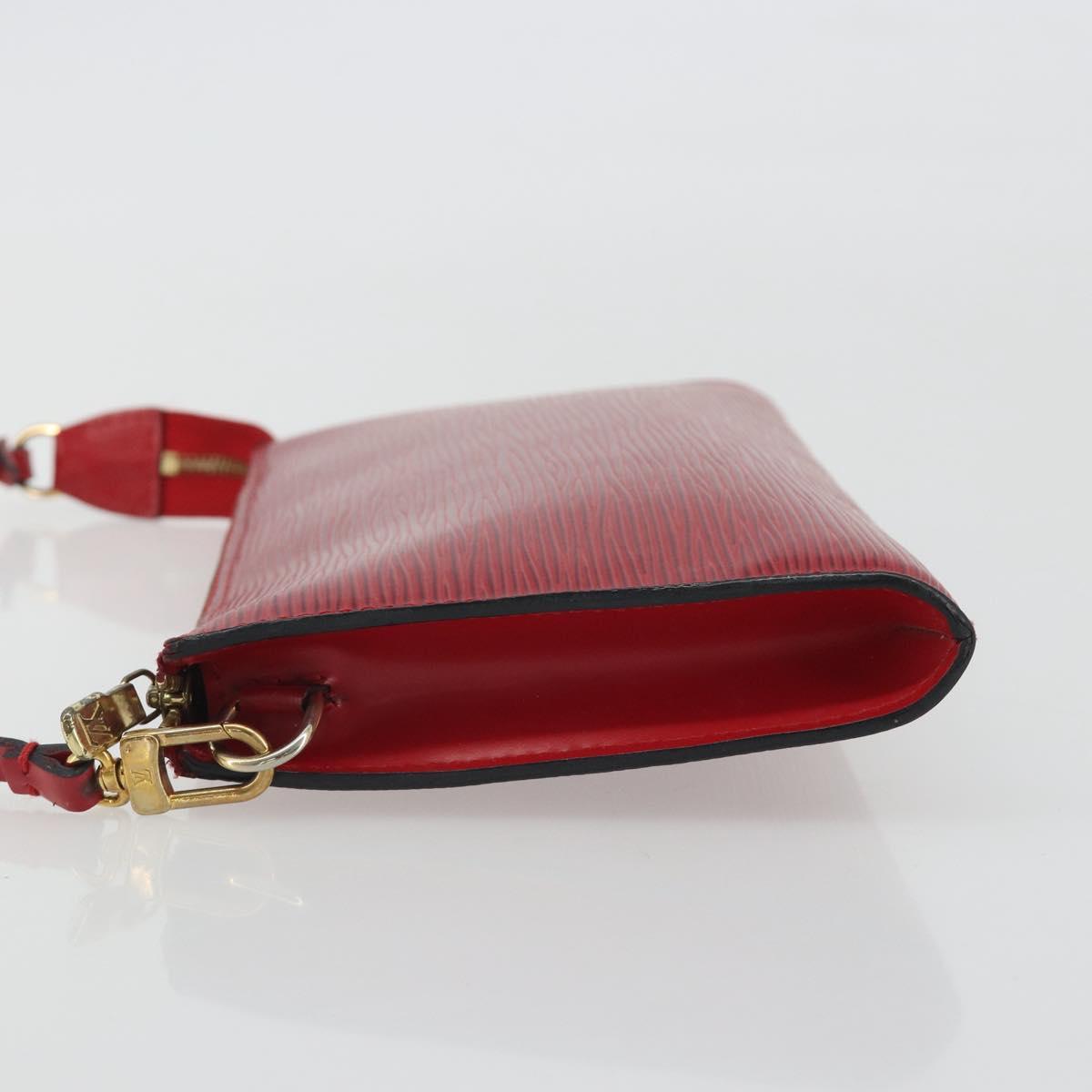 LOUIS VUITTON Epi Pochette Accessoires Pouch Red M52947 LV Auth 192205A