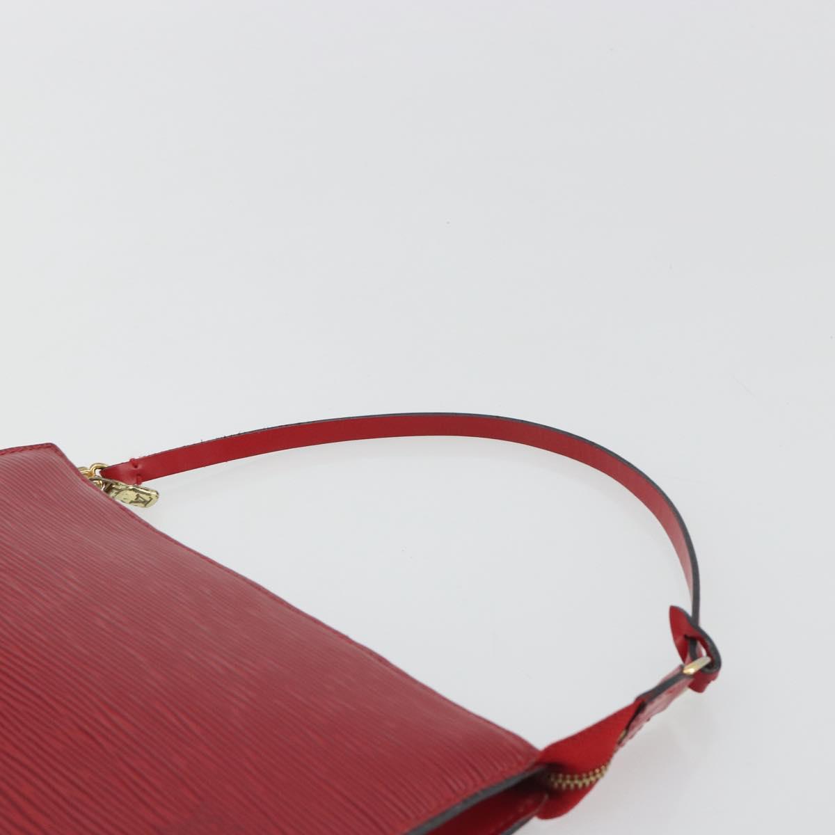 LOUIS VUITTON Epi Pochette Accessoires Pouch Red M52947 LV Auth 192205A