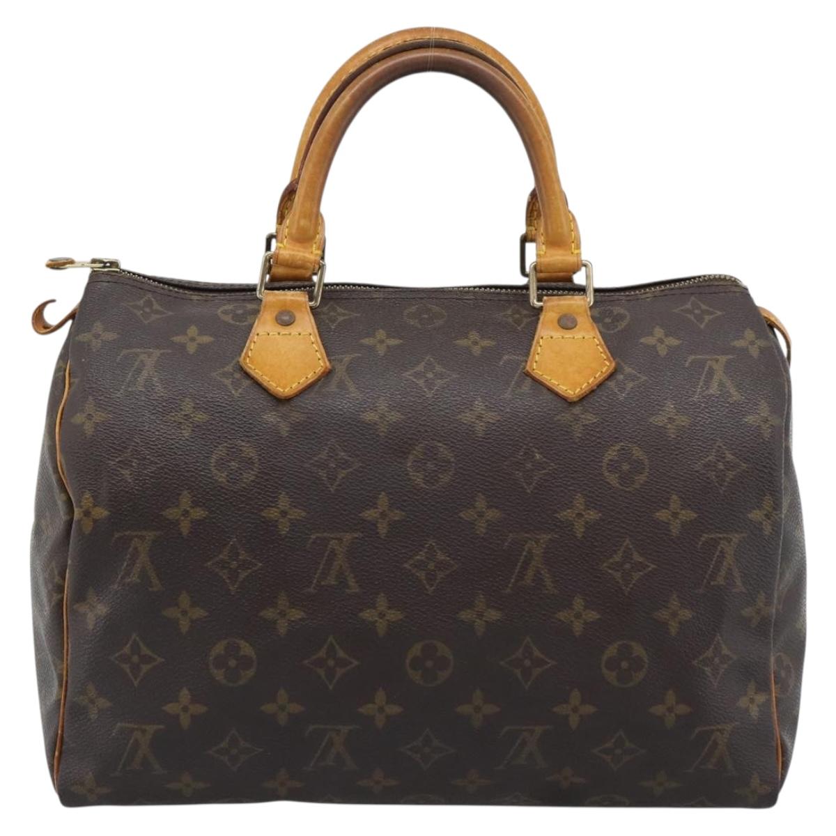 LOUIS VUITTON Monogram Speedy 30 Hand Bag M41526 LV Auth 192207