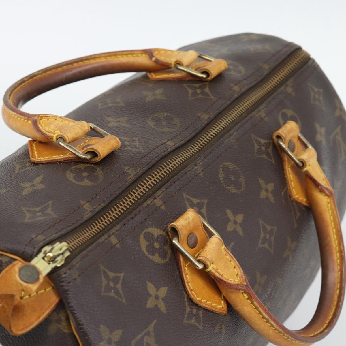 LOUIS VUITTON Monogram Speedy 30 Hand Bag M41526 LV Auth 192207