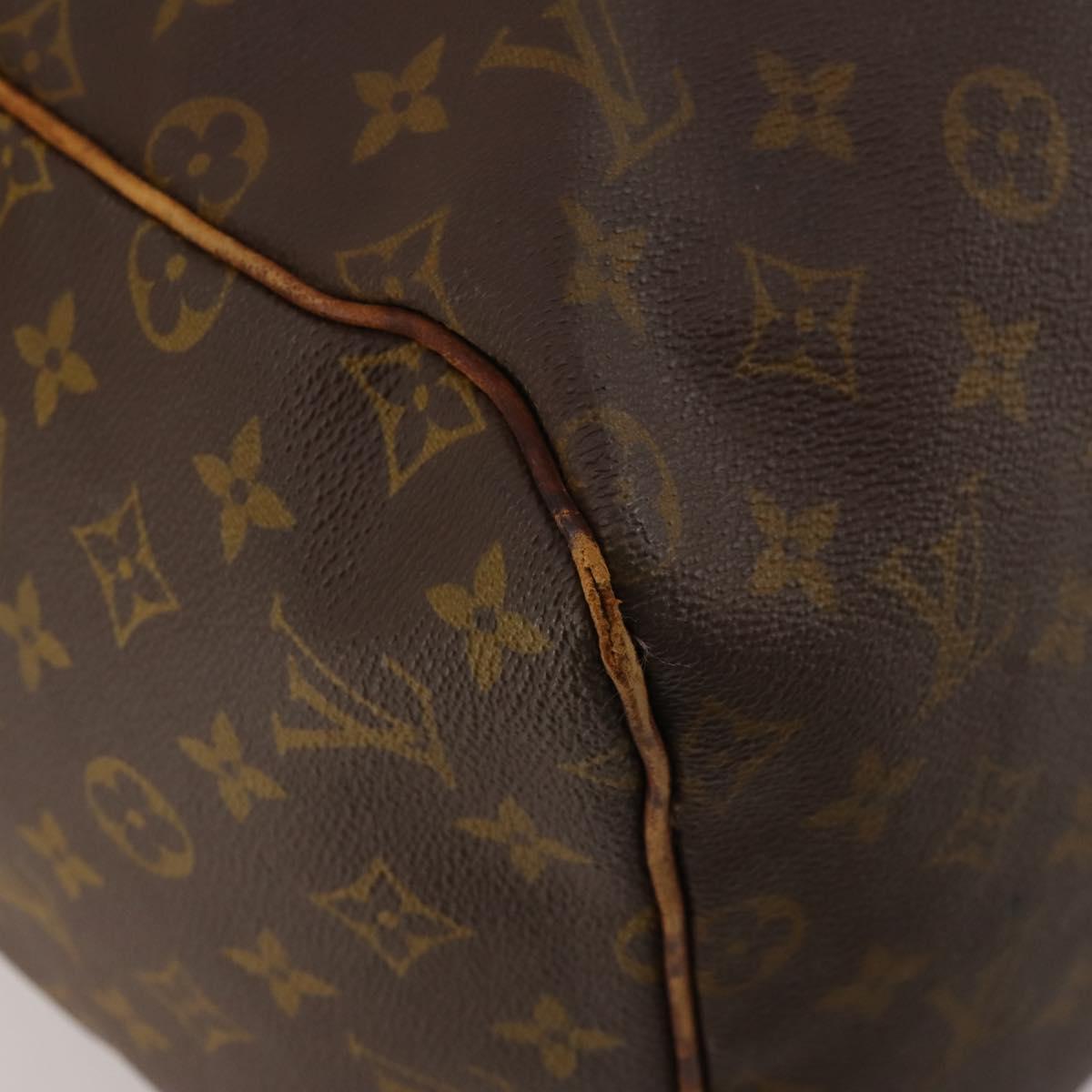 LOUIS VUITTON Monogram Sac Souple 55 Boston Bag M41622 LV Auth 192208