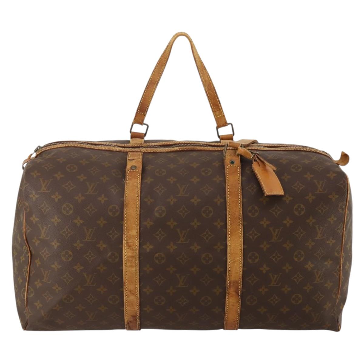 LOUIS VUITTON Monogram Sac Souple 55 Boston Bag M41622 LV Auth 192208