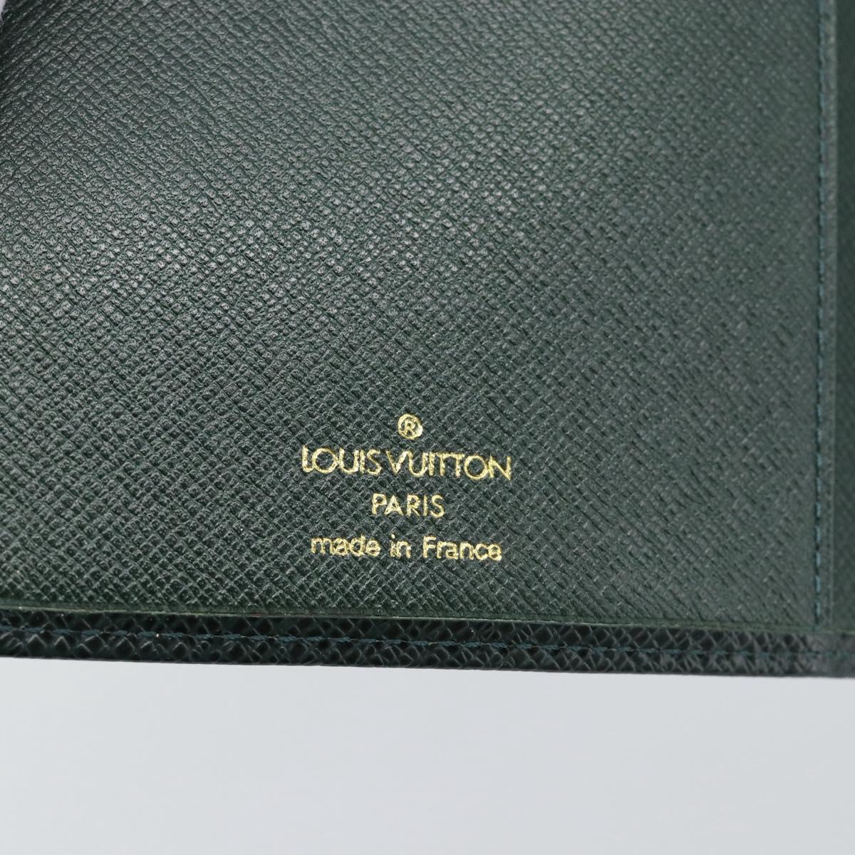 LOUIS VUITTON Taiga Agenda Bureau Day Planner Cover Epicea R20407 LV Auth 192213