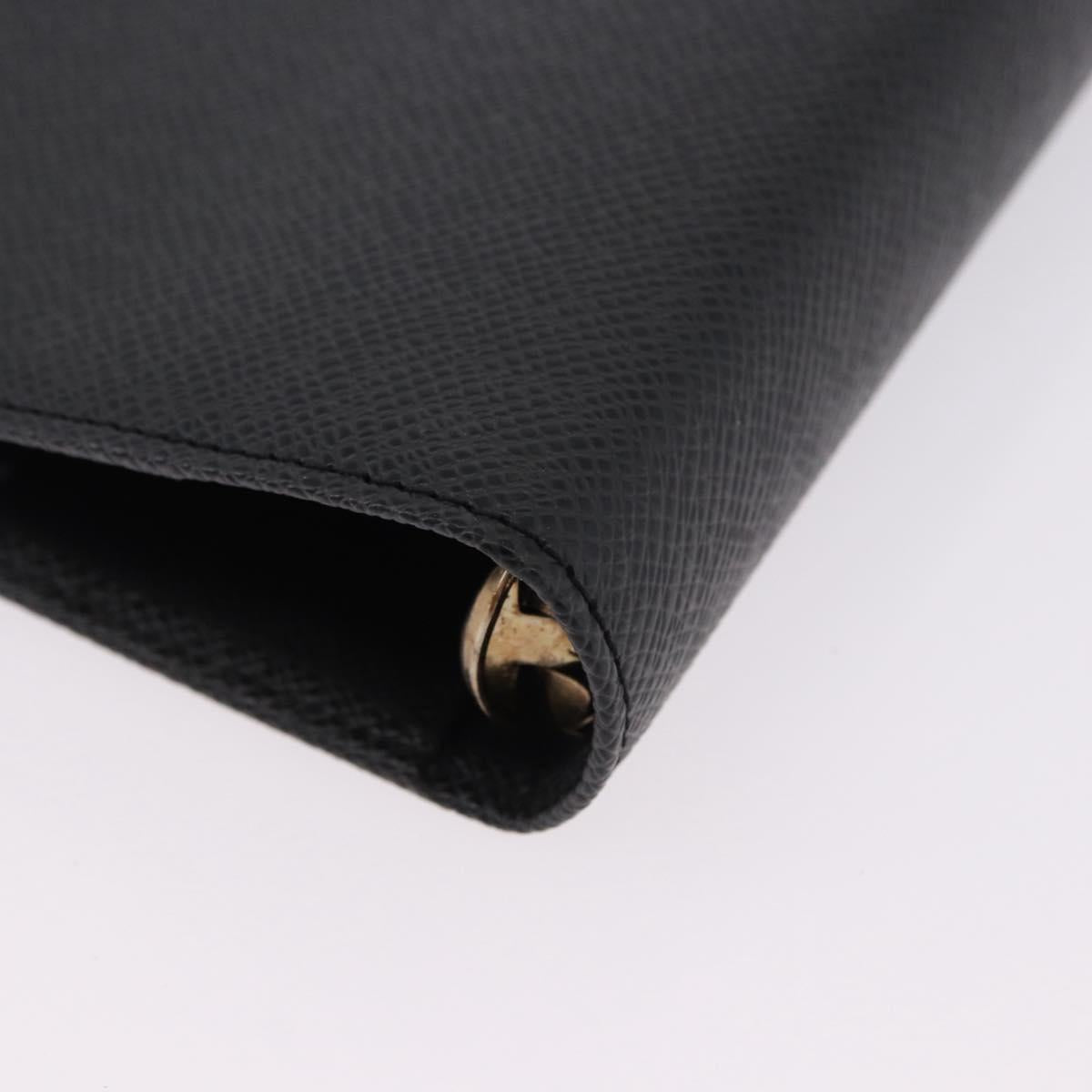 LOUIS VUITTON Taiga Leather Agenda MM Planner Cover Ardoise R20222 Auth 192216