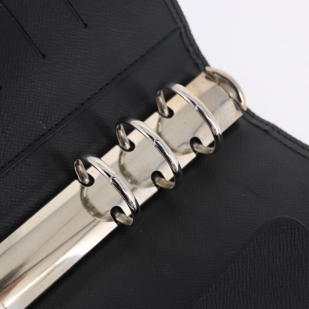 LOUIS VUITTON Taiga Leather Agenda MM Planner Cover Ardoise R20222 Auth 192216